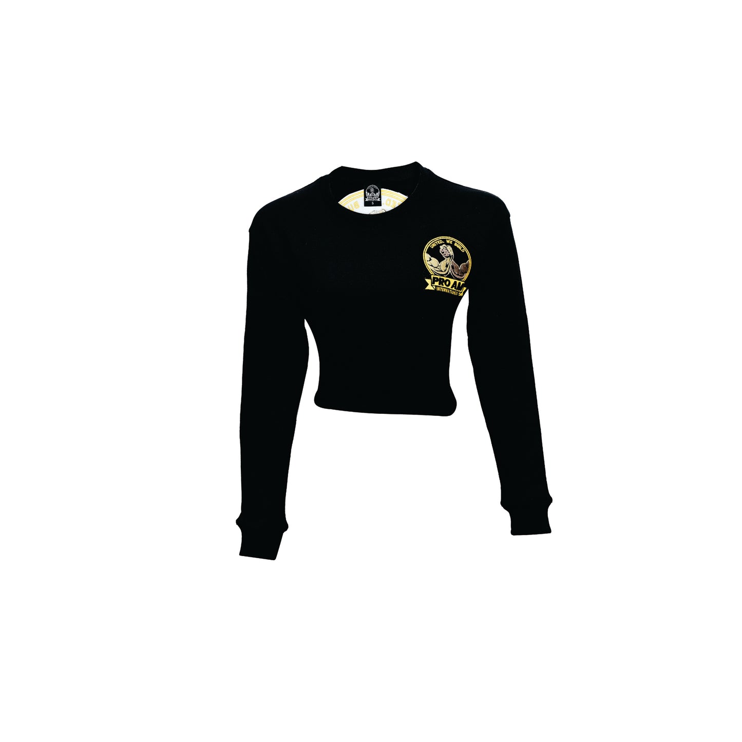 WOMENS LONG SLEEVE CROP T-SHIRT