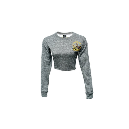 WOMENS LONG SLEEVE CROP T-SHIRT